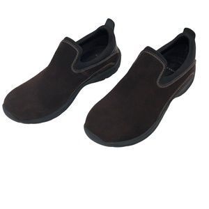 Lands End Brown Suede Slip-on Size 8